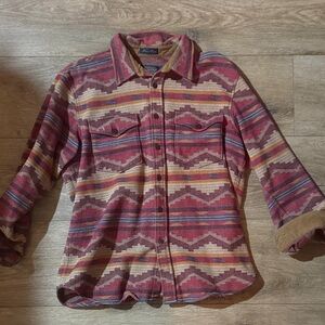 Pendleton Red and Tan Geometric Shirt